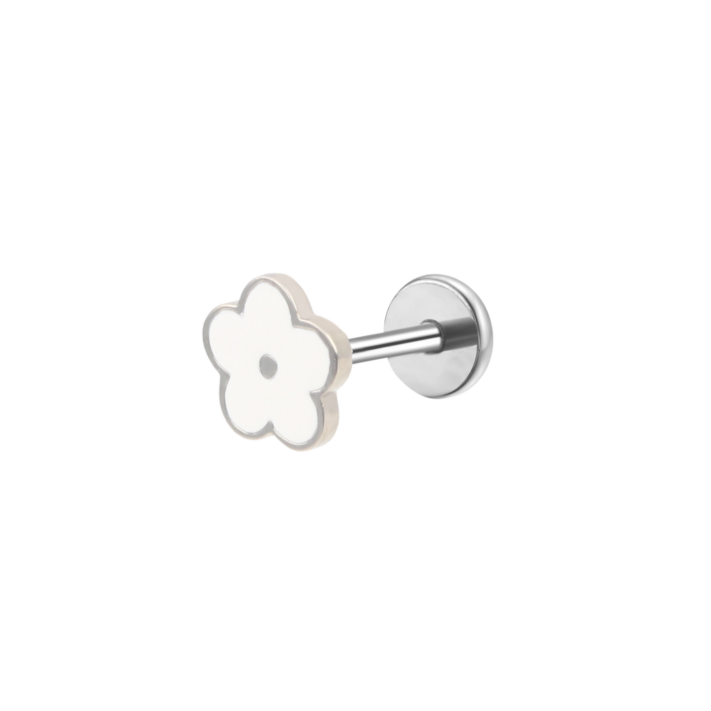 Daisy Enamel Flat Back Stud