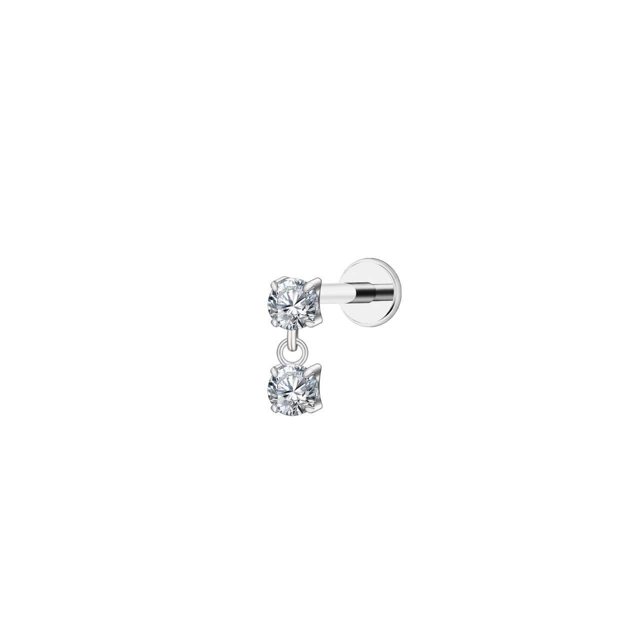 Crystal Cascade Flat Back Stud