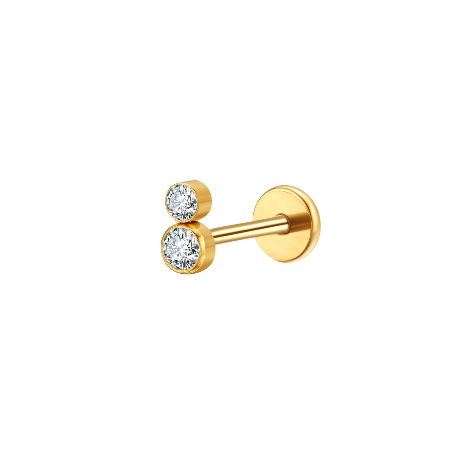 Double Down Flat Back Stud