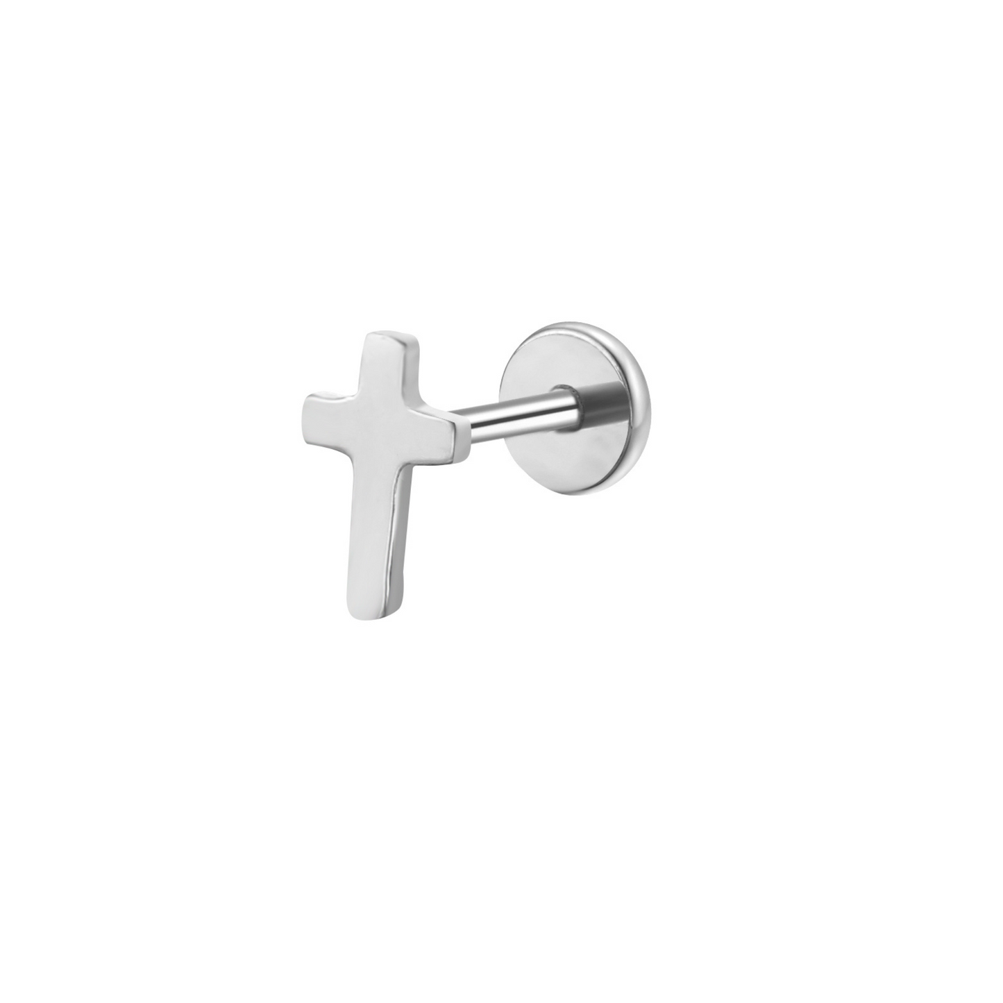 Cross Flat Back Stud