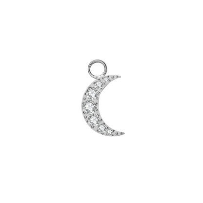 Crescent Titanium Hoop Charm