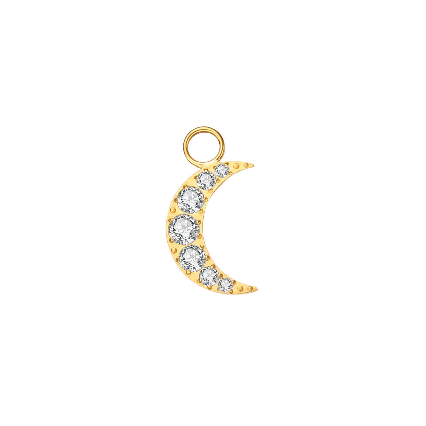 Crescent Titanium Hoop Charm