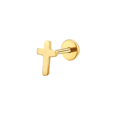 Cross Flat Back Stud