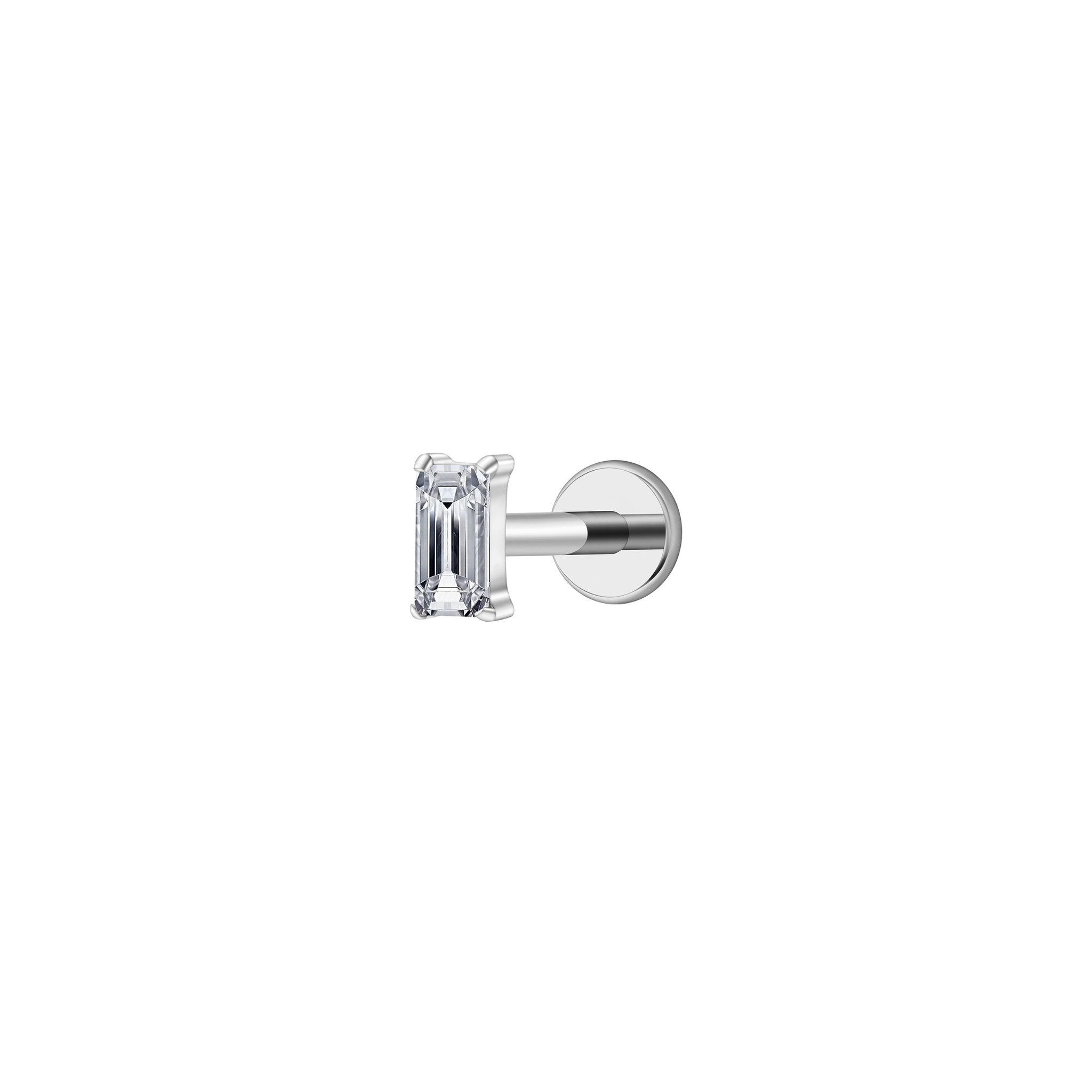 Baguette Flat Back Stud