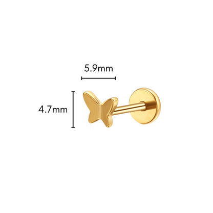 Butterfly Flat Back Stud