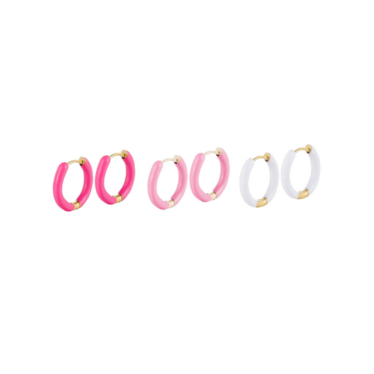 Enamel Clicker Hoops