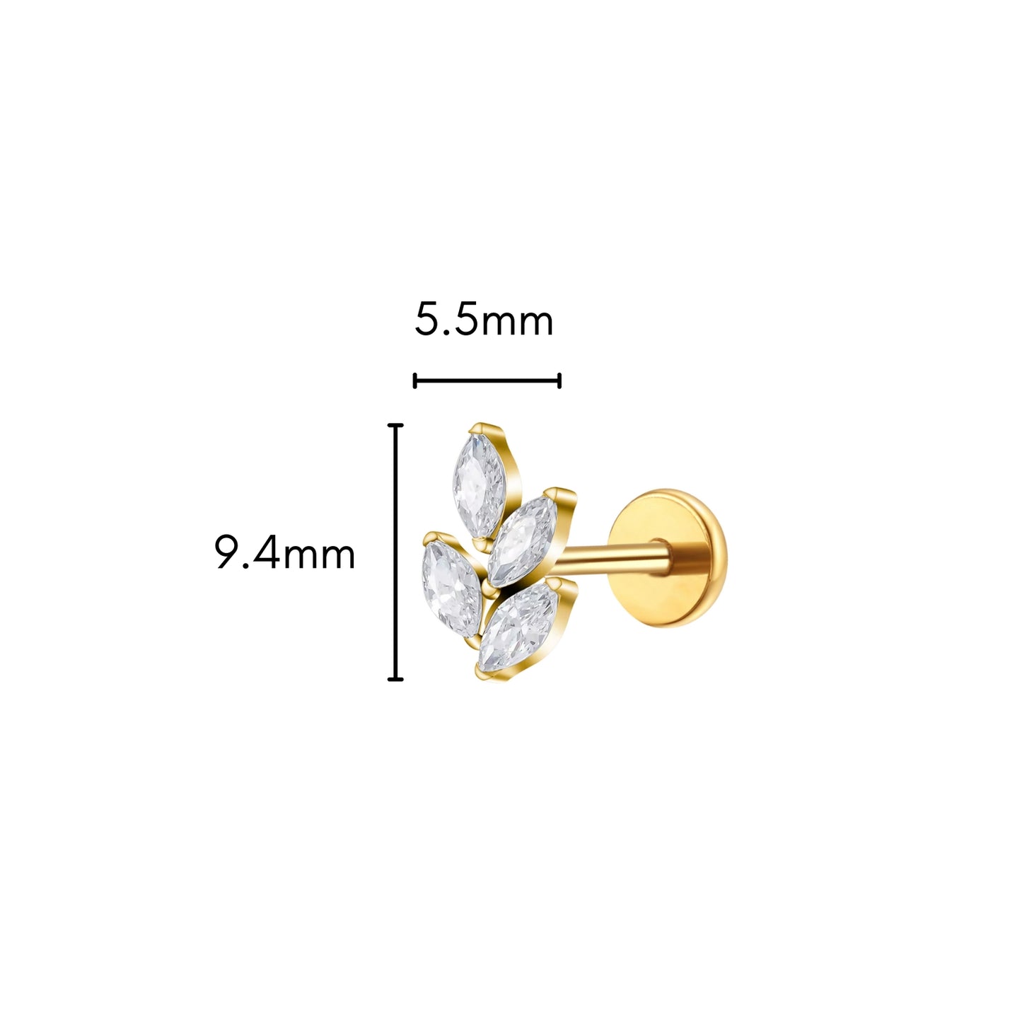 Ethereal Garden Flat Back Stud