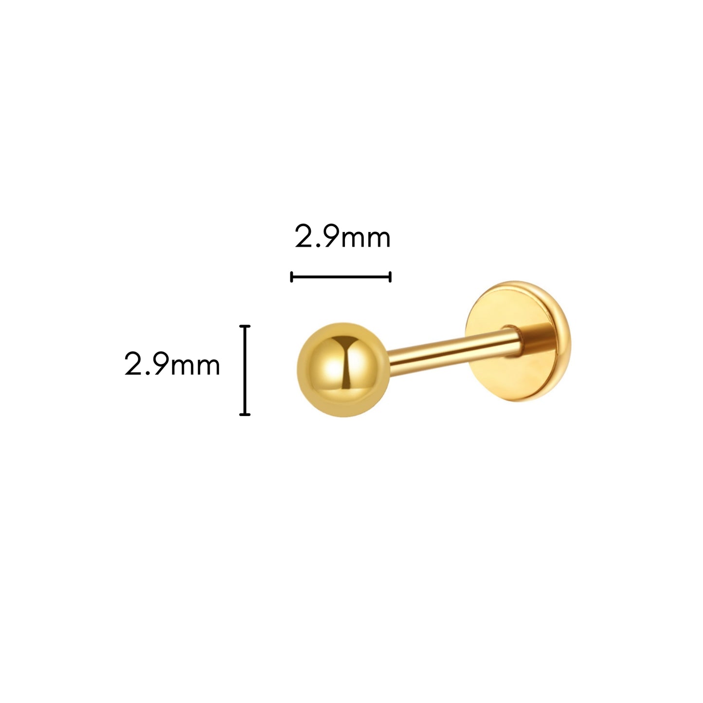 Roundabout Flat Back Stud