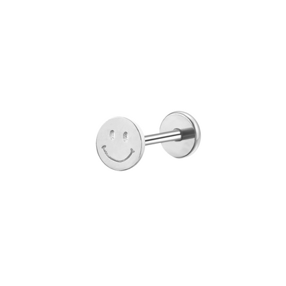 Smiley Flat Back Stud