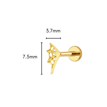 Spiderweb Flat Back Stud